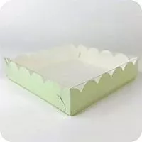 Коробка для печенья фисташковая, 15,5*15,5*3,5см