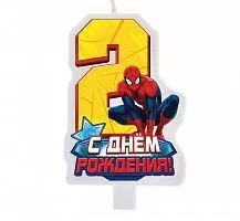 Свеча в торт "Человек паук №2"