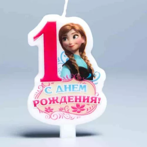 Свеча в торт "Холодное сердце №1"