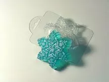 Пластиковая форма для шоколада "Морозная Снежинка"