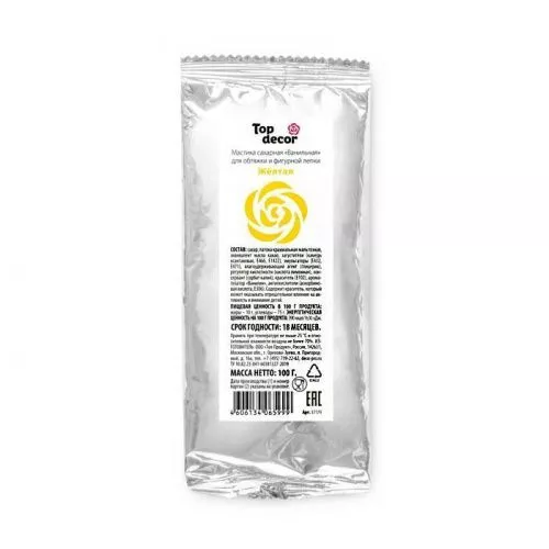 Мастика Желтая "Топ - Продукт", 100г Мастика Желтая "Топ - Продукт", 100г