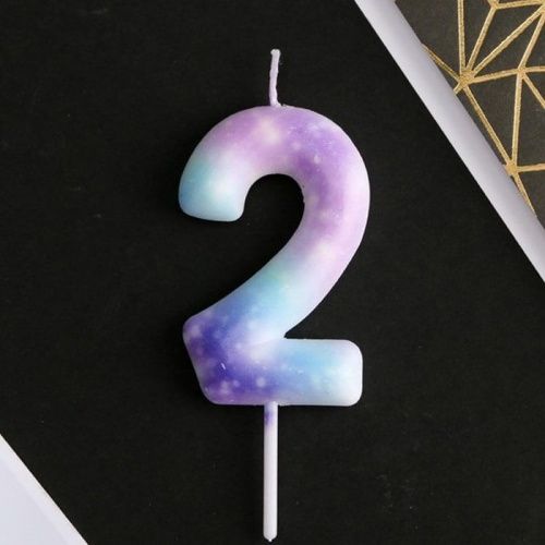 Свеча цифра "2" Disco Свеча цифра "2" Disco