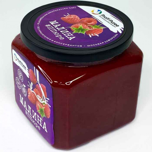 Пюре замороженное Малина Proff Puree, 500г фото 2
