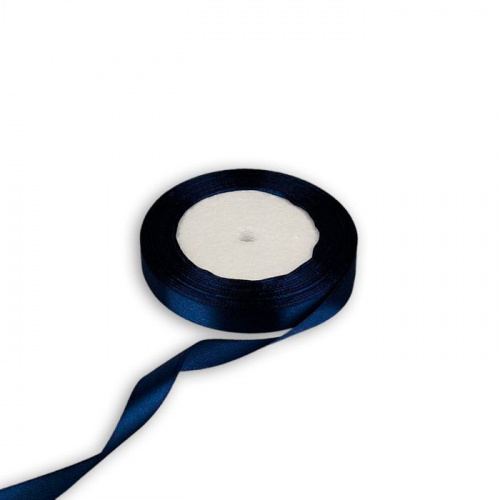 Лента атласная 12мм, темно-синий