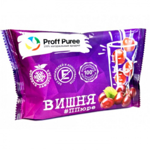 Пюре замороженное Вишня Proff Puree, саше 250г