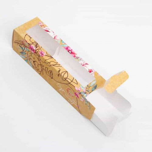 Коробка для макаронс "Буду счастлива каждую секунду", 18*5,5*5,5см фото 2